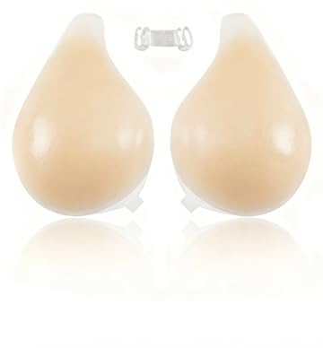 Celtrum Sticky Bra for Women, Adhesive Stick On Bra, Strapless Adhesive Push Up Bra, Silicone Self Stick Invisible Backless Bra for Backless Dresses, Wedding, Swimwear. Skin