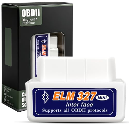 Mini scanner Bluetooth OBD2, dispositivo diagnostico Bluetooth OBD2, compatibile con diagnostica Bluetooth per iOS e Android, diagnostica OBD-II, adattatore OBD2 per auto moderna