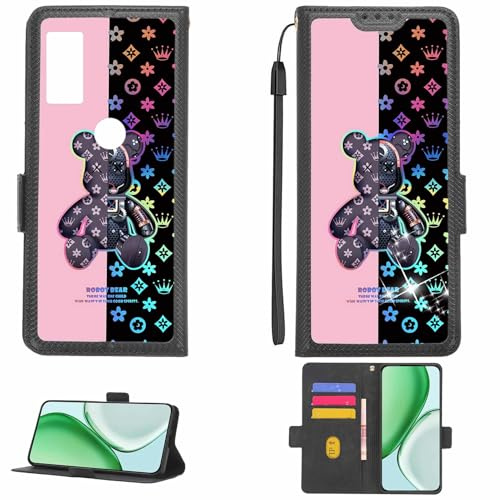 Kinetijy fodral kompatibelt med ATT Jetmore Cricket Jetmore fodral mobiltelefonfodral [Med 9H hårdhet HD skyddsfolie] [RFID-blockering][brytningseffekt] LPT-JXX
