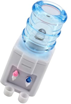 Mikikit Distributeur d'eau Miniature en Plastique pour Maison de Poupée, Accessoire Décoratif Fonctionnel, Modèle de Fontaine Décorative, Fournitures pour Mini-Maisons, Accessoire