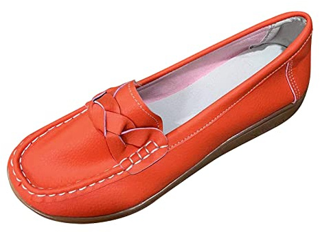 YOSUWOAI Mocasines de verano para mujer, zapatos para aprender a andar, diseño vintage, cómodos, planos, elegantes, lisos, informales, ligeros, para caminar