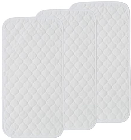 Rehomy Baby skötbädd foder 3-pack vattentät bambu bomull tvättbart skötbord skydd matta återanvändbart skötbord skydd 14 x 27