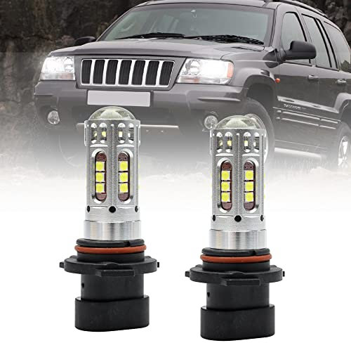 NSLUMO LED HB4A Headlight Kit for J.eep Grand Cherokee WG 1999-2004 Main Beam 6000K Canbus All In One 2pcs LED Headlight Low Beam HB4A 9006XS Halogen Replacement