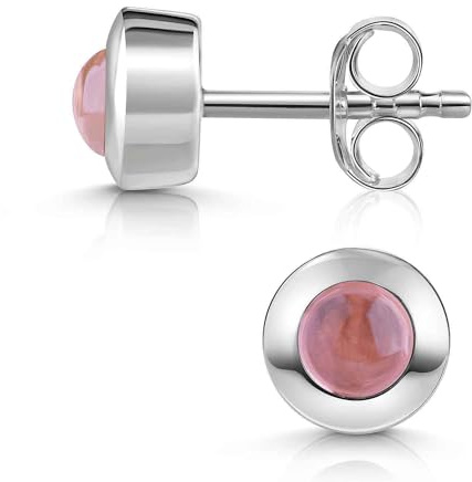 Materia Edelstein Ohrstecker Silber 925 Turmalin Stein SO-207-Turmalin