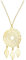 Sofia Milani - Damen Halskette 925 Silber - vergoldet/golden - mit Zirkonia Steinen - Ornamenten Traumfänger Anhänger - N0803