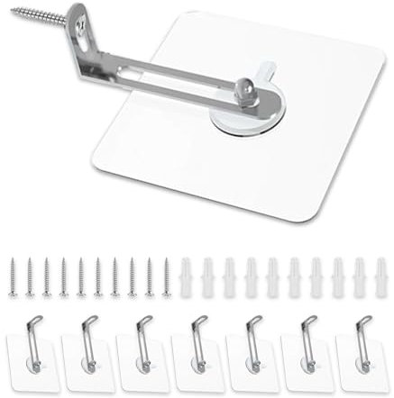 UBRAVE 8 Sätze Möbel-Wandanker,Kippschutz Möbel Wandanker,Kippsicherung Möbel Set,Kippsicherung Möbel für Kleinkinder,Anti-Tip Halter für Baby-Proofing & Haustierschutz(transparent）