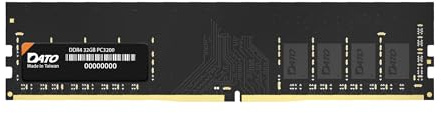 DATO DDR4 RAM 32GB 3200MHz, PC4-25600 CL22 1.2V 288-Pin Non-ECC unbuffered dimm, Desktop Memory Module