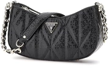 GUESS Aldina Top Zip Shoulder Bag Black