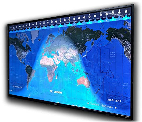 Geochron Digital 4K världskarta klocka - Atlas Edition (2020