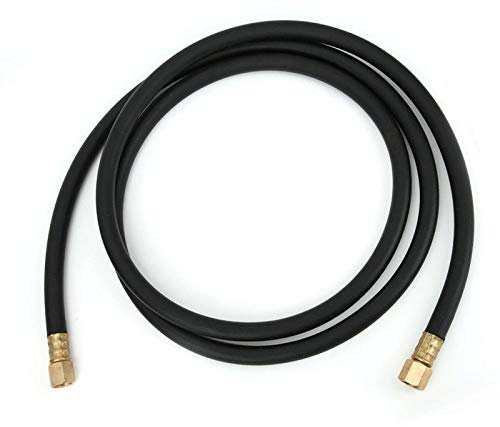 VIFERR Inert Gas Hose, Professional Air Line Rubber Hose Argon CO2 Nitrogen Compressed Air Hose Welding Union Nut 1/4 Inch (2 m)