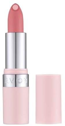 AVON Barra de Labios Hydramatic Matte - Tono Hydra Peony - Pintalabios con Núcleo de Ácido Hialurónico Hidratante - Favorece Hidratación y Previene Sequedad de la Piel - +SPF10 - Color Rosa Claro