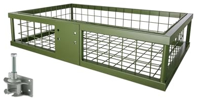 EUROHUNT Heckträger für Anhängerkupplung 890x585x200mm beschichtet, Gewicht 12kg, Robuster Wildträger, ideal für Jäger (Heckträger mit Schnellkupplung)