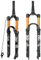 BaiWon MTB Fahrrad LuftVorderrad Gabel 26 27.5 29 Zoll, Mountainbike Federgabel Gerades/Konisches Rohr 120mm Fahrrad-Federgabel 28.6mm (1-1/8inch) QR Scheibenbremse(26,Konisches Rohr Manuell)