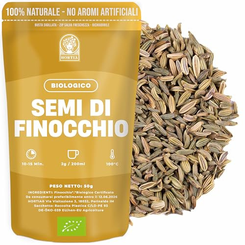 FINOCCHIO | Tisana Digestiva ai Semi di Finocchio | Infuso Naturale | Tisana Sfusa per la Digestione | Confezione Regalo Salva Aroma