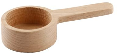 Tabanzhe Wooden Coffee Spoon-Measuring Scoop for Coffee Beans Whole Beans Ground Beans Beech Wood Tablespoon Home Kitchen Accessories for Flour Powder Sugar Salt Cereal