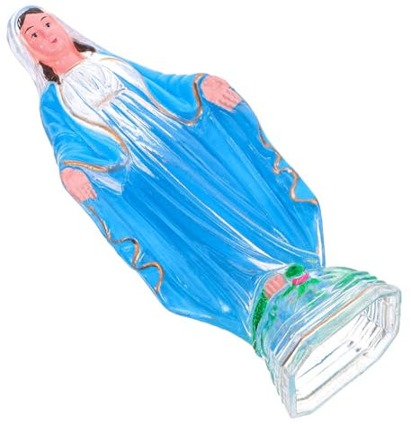 SUPVOX Statuetta Della Vergine in Plastica Statua Religiosa Cattolica Decorazione Da Giardino Soggiorno Preghiera