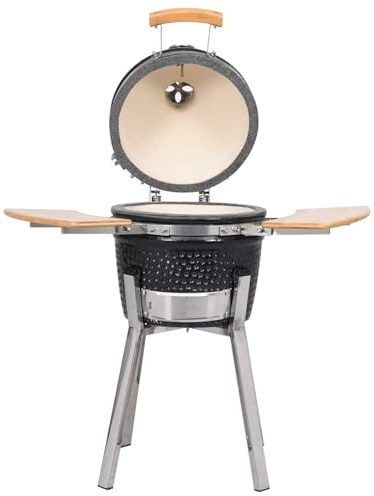 Tidyard Kamado Barbacoa Parrilla y Ahumador Cerámico 81 cm