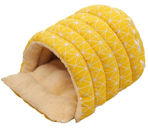 Cuccia per gatti coperta, lavabile, antiscivolo, per cuccioli, gattini, piccola area giochi per animali domestici, invernale, Natale