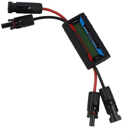 Analizador de medidor de potencia de aviones 0-130A 4.8-60V Herramienta de probador solar con LCD retroiluminado para RC Avión Vehículo eléctrico Batería Voltaje Corriente Medición de potencia (200A)