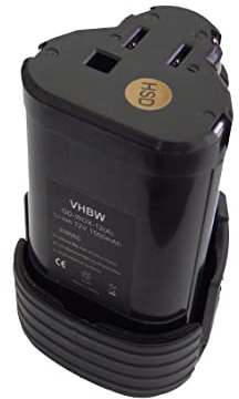 vhbw Akku kompatibel mit Worx WX673.M, WX677.7, WX677, WX673.3 Werkzeug (1500 mAh, Li-Ion, 12 V)