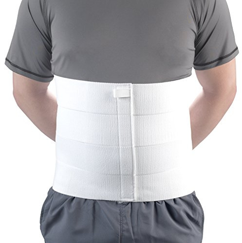 Carpeta abdominal, soporte de pecho, fractura de costillas, unisex 2514-M , Medium, Blanco (cuatro paneles), 1