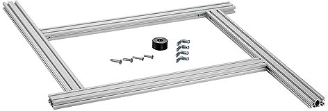 Gabarit de fraisage pour découpes rectangulaires - Défonceuse - réglable (500mm x 500mm)