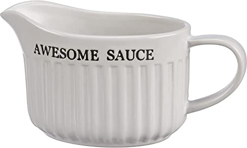 Primitives by Kathy Awesome Sauce Gravy Boat - Slate Gray, 6.5 x 4 x 5.25 Inches