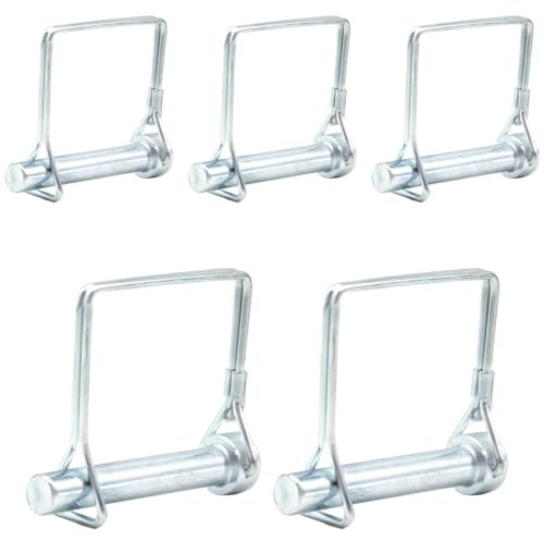 CEEYSEE 5pcs Goupille de Fusible 10mmx60mm Une Goupille Pliante à Goupille Pliante à Goupille à Goupille Pliante à Goupille à Goupille Pliante avec Fermeture à Encliquetage Anse Carrée en Galvanisé