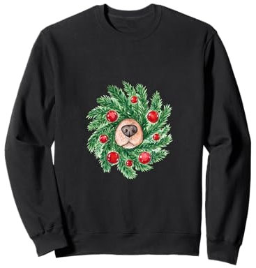 Couronne de l'Avent avec chien Sweatshirt