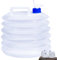TBIBINWP Water Container, 3L/5L/10L/15L Collapsible Water Carrier with Tap, Folding Water Bucket, BPA-Free, Portable Water Tank, Perfect for Hiking Camping BBQ Picnic Outdoor Use (15L)