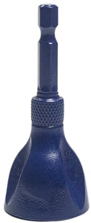 Dickly Herramienta de desbarbado y chaflán, herramienta de reparación de pernos dañados, eliminación de rebabas, removedor de rebabas de roscas metálicas, Azul