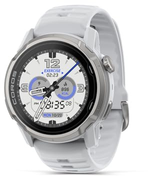 COROS Apex 4 (46mm) Reloj GPS con Pantalla Táctil MIP de 1.3 - Blanco | Mapas Globales con Navegación por Pasos, Batería de 41 Días, Voice Pins y Llamadas sin Manos, para Correr