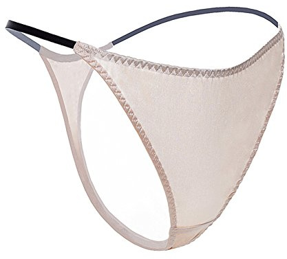 SilRiver Culotte String Femme en Satin de Soie – Coupe Seconde Peau pour Un Confort Longue Durée et Lingerie Douce