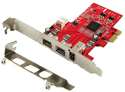 Ableconn PEX-FW107 1394b & 1394a 3-Port PCI Express (PCIe) Low Profile FireWire Host Adapter Card - TI XIO2213 Chipset