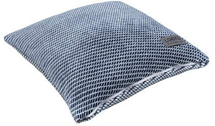 LOOKS BY WOLFGANG JOOP Kissenhülle 50x50 cm, Zierkissenhülle blau Gemustert ohne Füllung, hochwertige Baumwollmischung, Reißverschluss