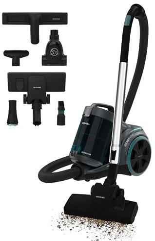 Cecotec Aspiradora con Cable sin Bolsa de Trineo Conga Rockstar Multicyclonic XL PowerStyle. 900W, Multiciclónico sin Bolsas, Regulador de Potencia, Capacidad 3,3L, Doble Filtro HEPA, Tubo Metálico