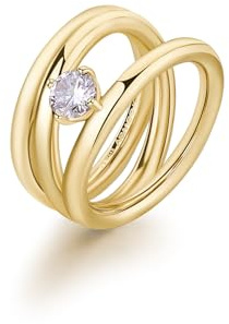 Brosway Anello Donna, Anello a Fascia in Acciaio | Collezione Ribbon - BBN46B