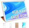 YESTEL Tablet 10 Pollici con Custodia, Tablet Android con 4 GB RAM, 64 GB ROM (Espandibile Fino 1 TB), Wi-Fi, Bluetooth, 8000 mAh, Doppia Fotocamera 5 MP + 8 MP, HD IPS, Oro