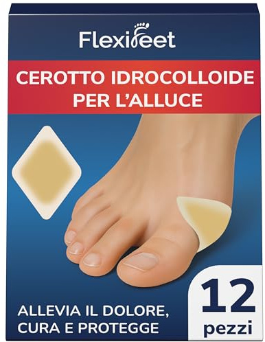 Cerotti per Alluce Valgo, 12 Cerotti, Lunga Durata - Protezione Alluce Valgo Rimedi