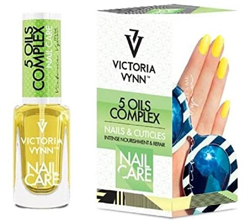 VICTORIA VYNN Olio per unghie, 9 ml, complesso di 5 oli per unghie e cuticole, nutrimento e rigenerazione naturale, macadamia, argan, mandorle dolci, avocado, jojoba