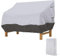 Donken Gartenbank Abdeckung 4 Sitzer, Bank Schutzhülle Winddicht Abdeckplane Oxford Abdeckhaube UV-Beständiges Sitzbankhülle für Bank Gartenmöbel Gartensofa (Schwarzgrau, 224 x 83 x 84 cm)