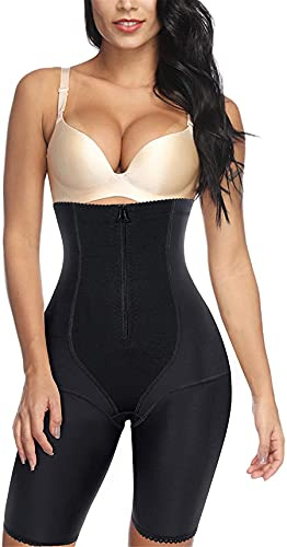 CHUMIAN Culotte Gainante Femme Ventre Plat Taille Haute Panty Gainant Amincissante Cuisse Sculptante Shorts Minceur Shapewear (Noir, L)