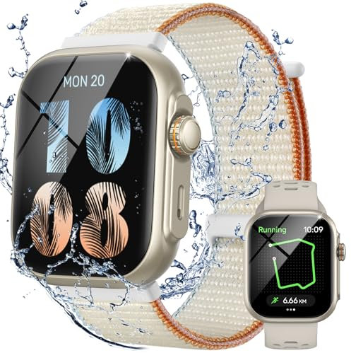 Parsonver Smartwatch für Damen Herren mit Telefonfunktion, Fitnessuhr mit GPS Eingebautem, 30M Wasserdicht, int.100 Sportmodi, 1.85 Touch-Screen,Herzfrequenz Schlafmonitor,Smart Watch für Android&iOS