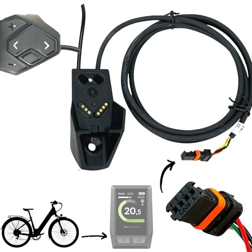 F26 Supporto originale KIOX Display + unità di comando per bicicletta e-bike, unità di comando con tasti + unità di comando + cavo compatibile con Bosch Performance I Active I CX I Cargo Line Gen2