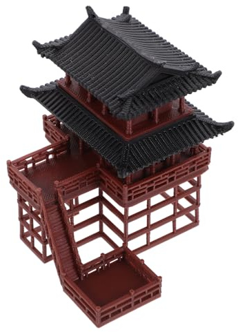 Kisangel Estatua Miniatura De Pabellón para Decoración De Bonsáis Adorno De Diseño Clásico