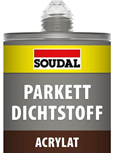 Soudal Sealant Solid Wood/Parquet Flooring, Parquet, Laminate and Cork Floors 300 ml Dark Grey