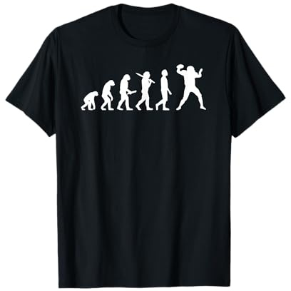American Football Evolution Geschenk für Football Spieler T-Shirt