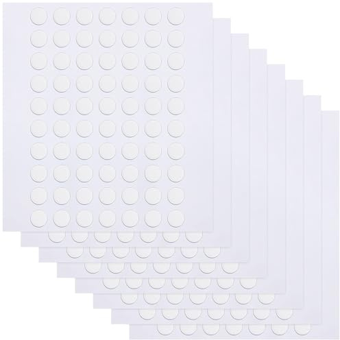 560 Pcs Double Sided Sticky Removable Dots Stickers Round Putty Clear Sticky Tack No Trace Super Sticky Putty Waterproof Small Stickers for Festival Decoration (6mm, 560)
