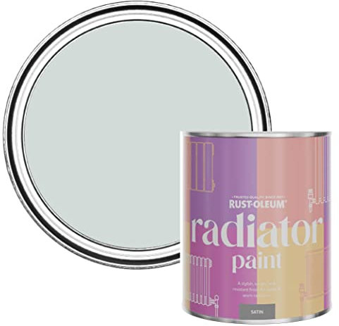 Rust-Oleum Grey Heat Resistant Radiator Paint in Satin Finish - Dove 750ml