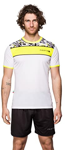 Footex Completo Padel Uomo T-Shirt e Pantaloncino con Tasche in Tessuto Traspirante Leggero Made in Italy (L, Egadi)